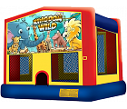 ANIMAL KINGDOM 2 IN 1 BOUNCE HOUSE (basketball hoop included)